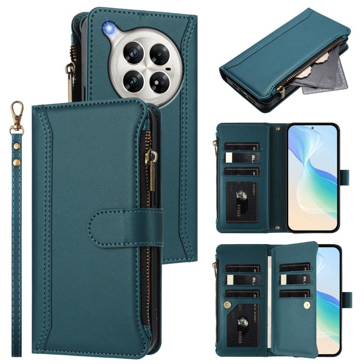 Magnetic Closure 9 Card Slots Zipper Leather Case with Hand Strap, For Infinix Zero 40 4G, For Infinix Note 40X 5G, For Infinix Note 40 5G, For Infinix GT 20 Pro 5G, For Infinix Note 40 Pro 4G / 5G, For Infinix Note 40 4G                               ...