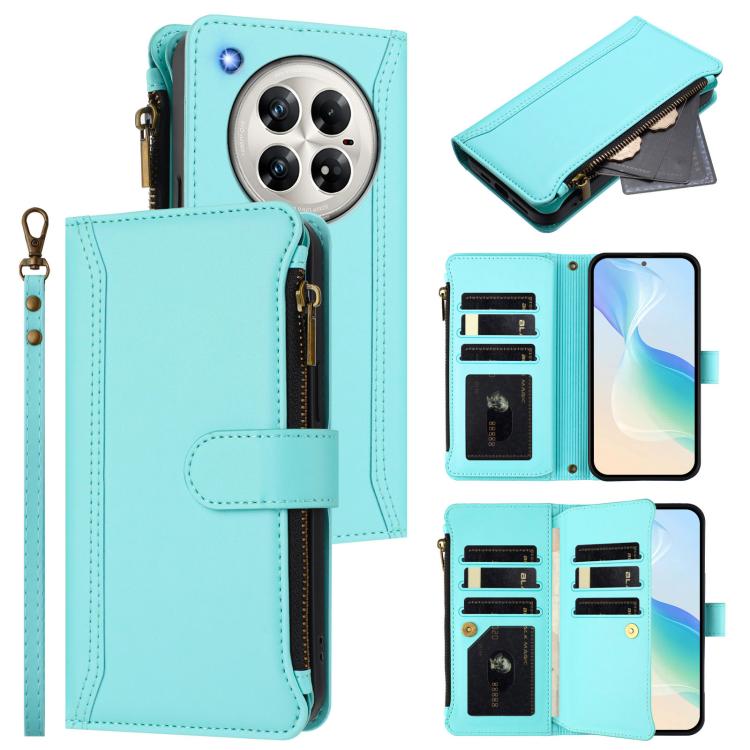Magnetic Closure 9 Card Slots Zipper Leather Case with Hand Strap, For Infinix Note 50x 5G, For Infinix Note 50 Pro+ 5G, For Infinix Note 50 Pro 4G / 50 4G, For Infinix Hot 50i 4G / Smart 9 4G, For Infinix Hot 50 Pro+ 4G, For Infinix Hot 50 4G         ...