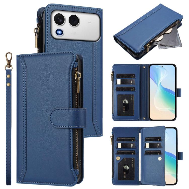 Magnetic Closure 9 Card Slots Zipper Leather Case with Hand Strap, For itel A200 4G/A200+ 4G Global, For itel A90 4G, For itel A95 5G, For itel City 100, For itel A58 Lite / A49 Play, For itel S25 Ultra 4G, For itel S25 4G, For itel A80 4G