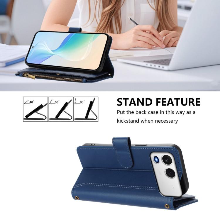 Magnetic Closure 9 Card Slots Zipper Leather Case with Hand Strap, For itel A200 4G/A200+ 4G Global, For itel A90 4G, For itel A95 5G, For itel City 100, For itel A58 Lite / A49 Play, For itel S25 Ultra 4G, For itel S25 4G, For itel A80 4G
