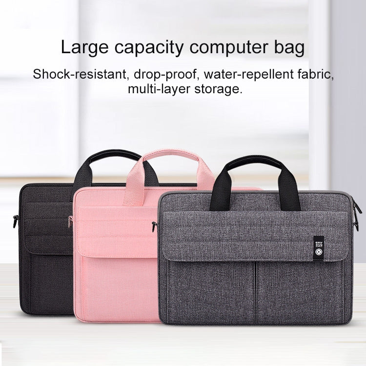 ST08 Handheld Briefcase Carrying Storage Bag with Shoulder Strap, for 13.3 inch Laptop, for 14.1 inch Laptop, for 15.4 inch Laptop