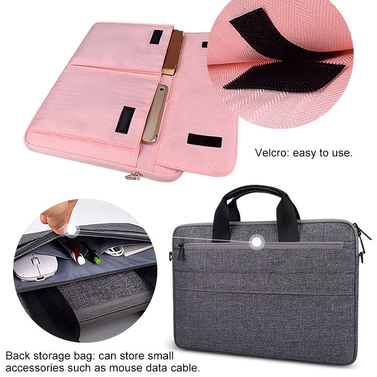 ST08 Handheld Briefcase Carrying Storage Bag with Shoulder Strap, for 13.3 inch Laptop, for 14.1 inch Laptop, for 15.4 inch Laptop