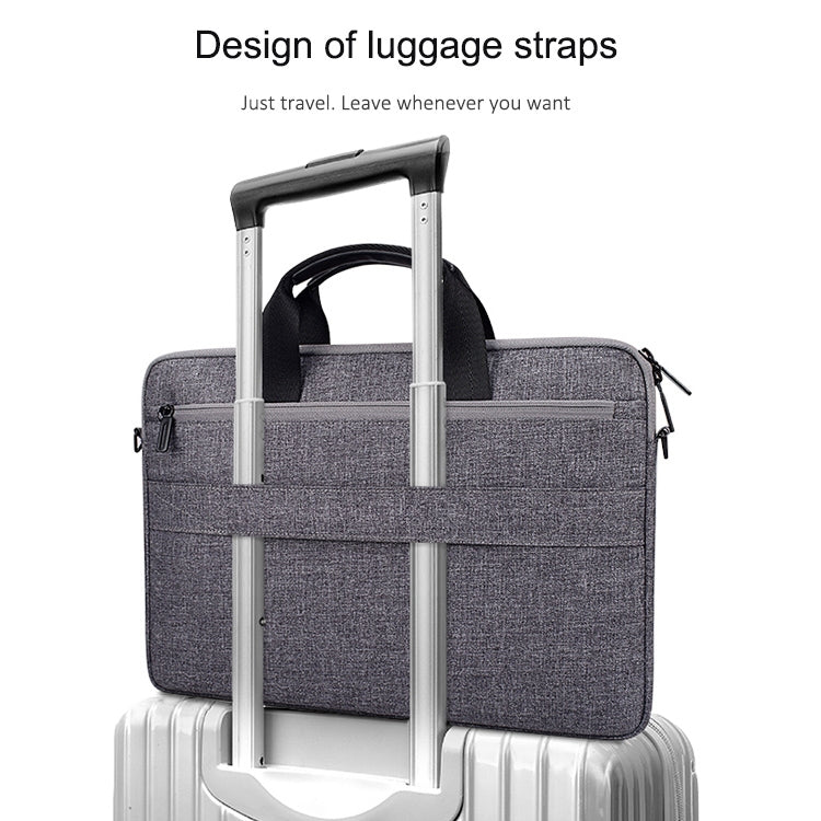 ST08 Handheld Briefcase Carrying Storage Bag with Shoulder Strap, for 13.3 inch Laptop, for 14.1 inch Laptop, for 15.4 inch Laptop