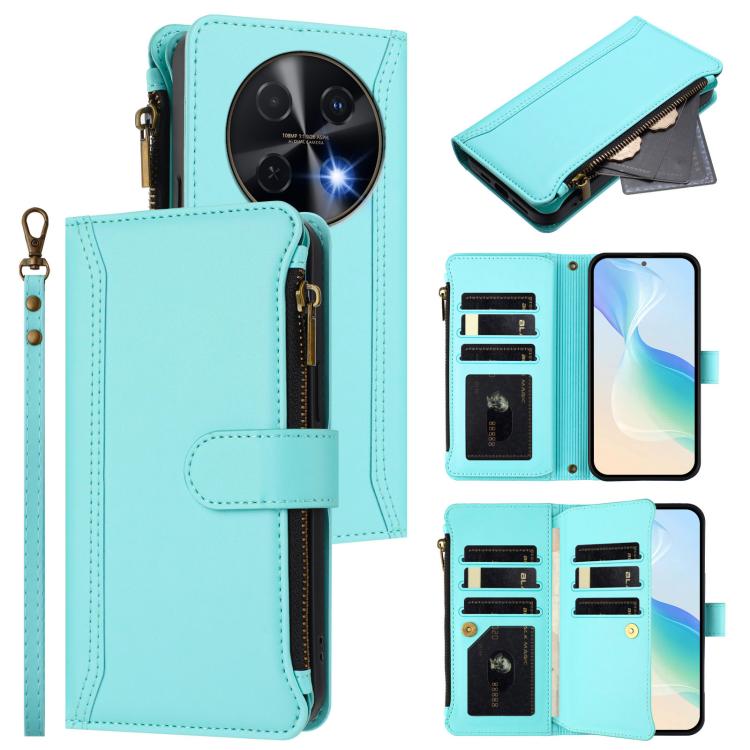 Magnetic Closure 9 Card Slots Zipper Leather Case with Hand Strap, For Huawei Enjoy 80 5G, For Huawei Mate 70 Pro / 70 Pro+, For Huawei Mate 70, For Huawei nova 13 Pro, For Huawei nova 13 / nova 12, For Huawei Pura 70 Pro 5G / 70 Pro+ 5G               ...