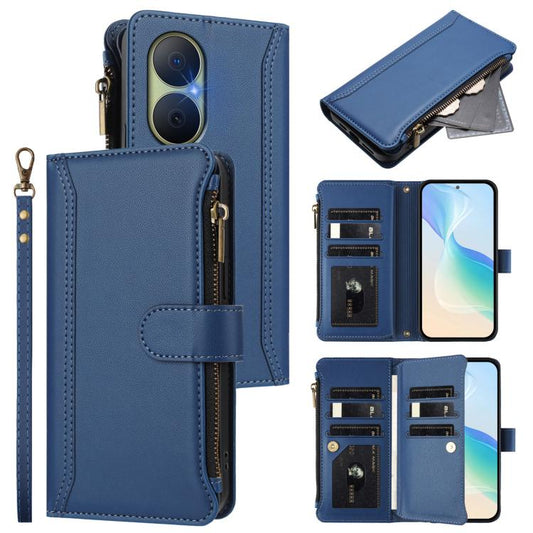 Magnetic Closure 9 Card Slots Zipper Leather Case with Hand Strap, For Huawei Enjoy 80 5G, For Huawei Mate 70 Pro / 70 Pro+, For Huawei Mate 70, For Huawei nova 13 Pro, For Huawei nova 13 / nova 12, For Huawei Pura 70 Pro 5G / 70 Pro+ 5G               ...