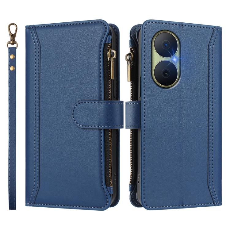 Magnetic Closure 9 Card Slots Zipper Leather Case with Hand Strap, For Huawei Enjoy 80 5G, For Huawei Mate 70 Pro / 70 Pro+, For Huawei Mate 70, For Huawei nova 13 Pro, For Huawei nova 13 / nova 12, For Huawei Pura 70 Pro 5G / 70 Pro+ 5G               ...