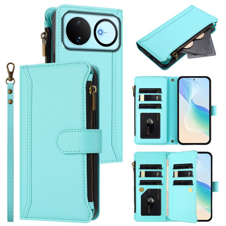 Magnetic Closure 9 Card Slots Zipper Leather Case with Hand Strap, For Huawei nova 14, For Huawei nova 16, For Huawei Pura 90 Pro Max 5G, For Huawei Pura 90 Pro 5G, For Huawei Mate 70 Air 5G, For Huawei Enjoy 80s 4G, For Huawei nova 14 Ultra           ...