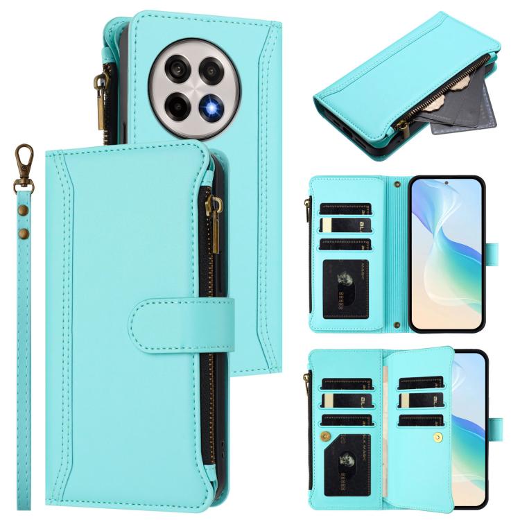 Magnetic Closure 9 Card Slots Zipper Leather Case with Hand Strap, For OnePlus Turbo 6X Pro 5G, For OnePlus Nord CE6 Lite, For OnePlus Turbo 6V / Turbo 6, For OnePlus Ace 5 Ultra, For OnePlus Ace 5 Racing, For OnePlus 13T 5G                            ...