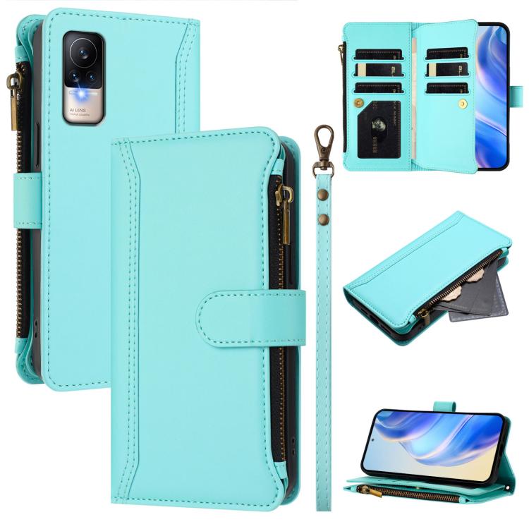Magnetic Closure 9 Card Slots Zipper Leather Case with Hand Strap, For Xiaomi 12 Pro / 12S Pro, For Xiaomi 12 / 12X / 12S, For Xiaomi 12 Lite, For Xiaomi Poco C40 / Redmi 10C, For Xiaomi Civi 1S, For Xiaomi Poco M4 Pro 4G, For Xiaomi Poco X4 Pro 5G    ...