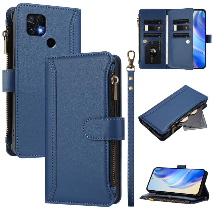 Magnetic Closure 9 Card Slots Zipper Leather Case with Hand Strap, For Xiaomi 12 Pro / 12S Pro, For Xiaomi 12 / 12X / 12S, For Xiaomi 12 Lite, For Xiaomi Poco C40 / Redmi 10C, For Xiaomi Civi 1S, For Xiaomi Poco M4 Pro 4G, For Xiaomi Poco X4 Pro 5G    ...