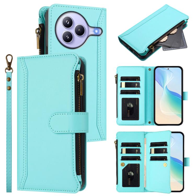 Magnetic Closure 9 Card Slots Zipper Leather Case with Hand Strap, For Xiaomi 17 Max 5G, For Xiaomi 17T Pro 5G, For Xiaomi Poco M7 4G 169mm, For Xiaomi 15T Pro 5G, For Xiaomi 15T 5G, For Xiaomi Civi 5 Pro, For Xiaomi 15S Pro                            ...