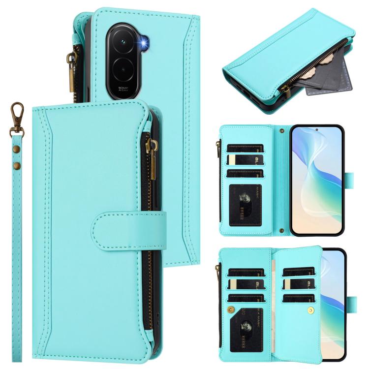 Magnetic Closure 9 Card Slots Zipper Leather Case with Hand Strap, For Xiaomi 17 Max 5G, For Xiaomi 17T Pro 5G, For Xiaomi Poco M7 4G 169mm, For Xiaomi 15T Pro 5G, For Xiaomi 15T 5G, For Xiaomi Civi 5 Pro, For Xiaomi 15S Pro                            ...