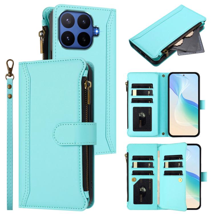 Magnetic Closure 9 Card Slots Zipper Leather Case with Hand Strap, For Xiaomi 17 Max 5G, For Xiaomi 17T Pro 5G, For Xiaomi Poco M7 4G 169mm, For Xiaomi 15T Pro 5G, For Xiaomi 15T 5G, For Xiaomi Civi 5 Pro, For Xiaomi 15S Pro                            ...