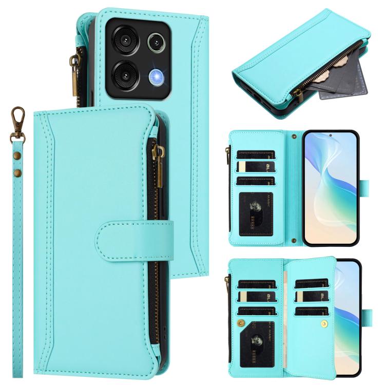 Magnetic Closure 9 Card Slots Zipper Leather Case with Hand Strap, For Umidigi G100, For Umidigi Note 100, For Umidigi Note 90, For Umidigi A15 / A15C / A15T, For Umidigi G9 5G / Note 9 5G, For Umidigi Bison X20, For Umidigi Power 7 / Power 7S         ...