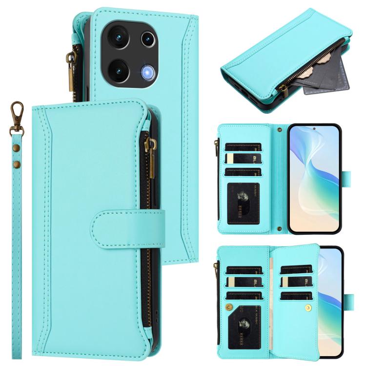 Magnetic Closure 9 Card Slots Zipper Leather Case with Hand Strap, For Umidigi G100, For Umidigi Note 100, For Umidigi Note 90, For Umidigi A15 / A15C / A15T, For Umidigi G9 5G / Note 9 5G, For Umidigi Bison X20, For Umidigi Power 7 / Power 7S         ...