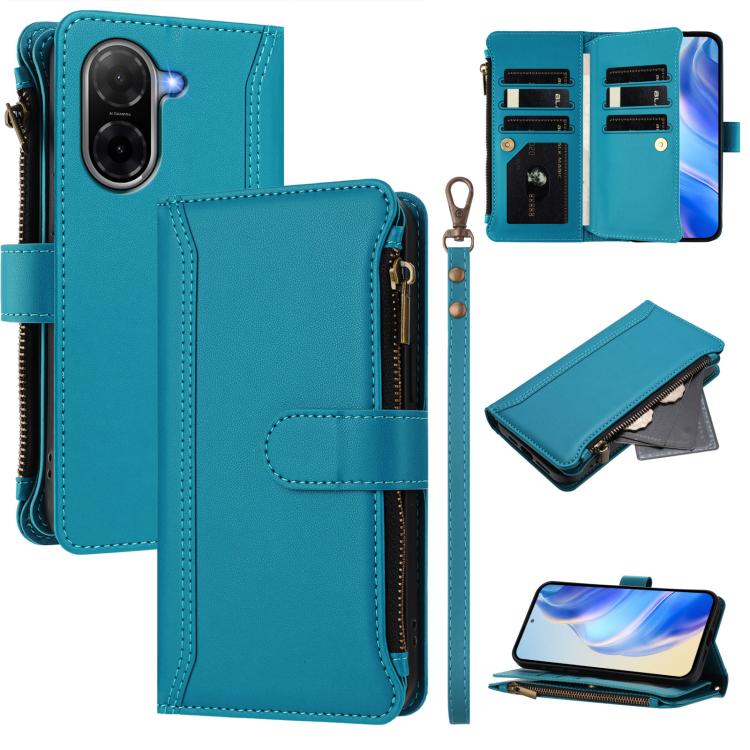 Magnetic Closure 9 Card Slots Zipper Leather Case with Hand Strap, For Redmi A5 4G 171.7mm / Poco C71, For Redmi K90 Max 5G, For Redmi A7 Pro 4G Global / Poco C85x 5G, For Redmi 15a 5G Global, For Redmi Turbo 5 Max 5G/Poco X8 Pro Max 5G                ...