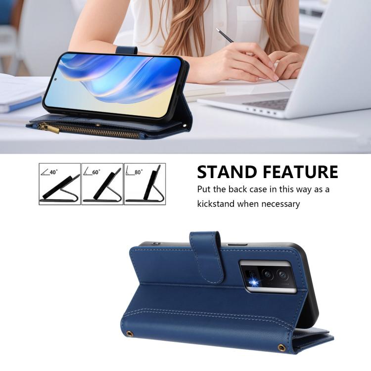 Magnetic Closure 9 Card Slots Zipper Leather Case with Hand Strap, For Redmi K60 / K60 Pro / Poco F5 Pro, For Redmi Note 11 / 11S 4G / 12S 4G, For Redmi A1+ / A2+ / Poco C50 / Poco C51, For Redmi Note 11 Pro 4G / 5G, For Redmi Note 12 4G Global        ...