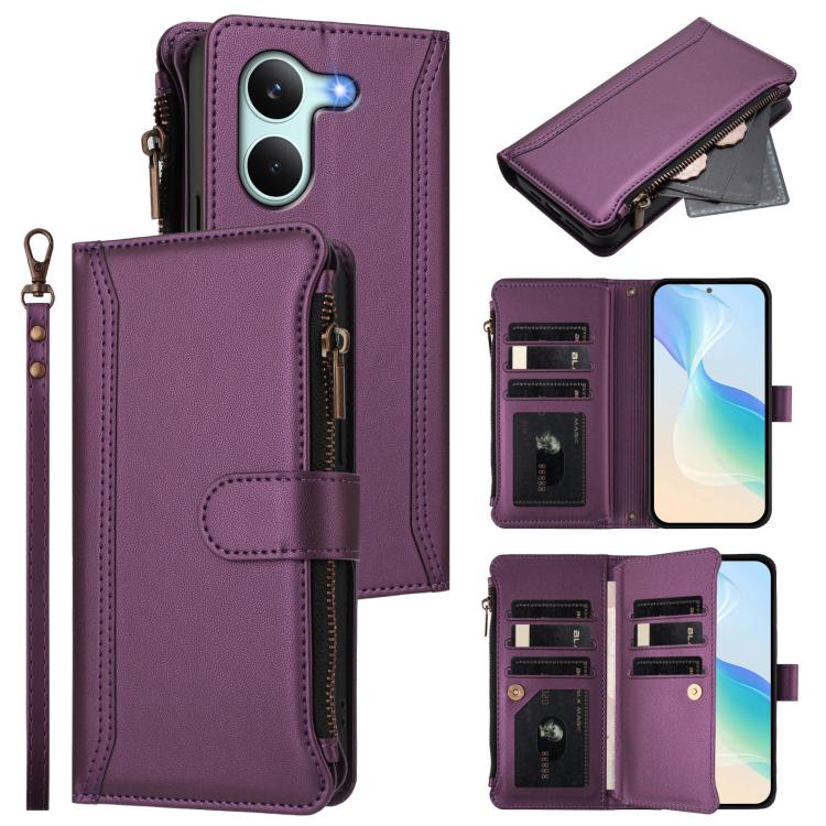 Magnetic Closure 9 Card Slots Zipper Leather Case with Hand Strap, For Redmi A5 4G 171.7mm / Poco C71, For Redmi K90 Max 5G, For Redmi A7 Pro 4G Global / Poco C85x 5G, For Redmi 15a 5G Global, For Redmi Turbo 5 Max 5G/Poco X8 Pro Max 5G                ...