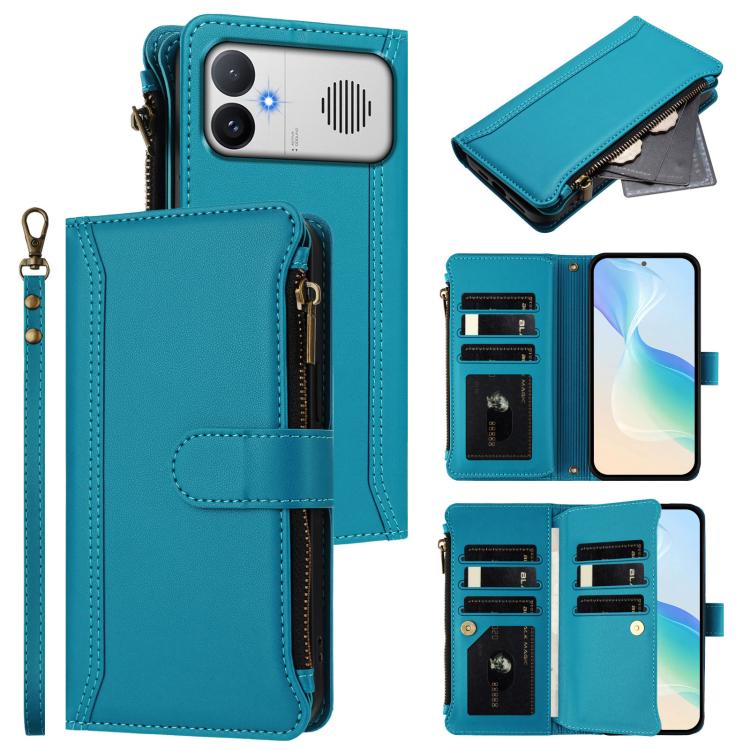 Magnetic Closure 9 Card Slots Zipper Leather Case with Hand Strap, For Redmi A5 4G 171.7mm / Poco C71, For Redmi K90 Max 5G, For Redmi A7 Pro 4G Global / Poco C85x 5G, For Redmi 15a 5G Global, For Redmi Turbo 5 Max 5G/Poco X8 Pro Max 5G                ...