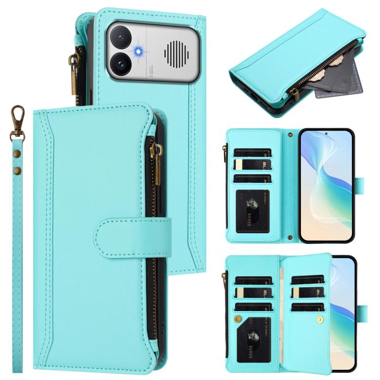 Magnetic Closure 9 Card Slots Zipper Leather Case with Hand Strap, For Redmi A5 4G 171.7mm / Poco C71, For Redmi K90 Max 5G, For Redmi A7 Pro 4G Global / Poco C85x 5G, For Redmi 15a 5G Global, For Redmi Turbo 5 Max 5G/Poco X8 Pro Max 5G                ...