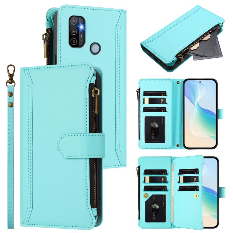 Magnetic Closure 9 Card Slots Zipper Leather Case with Hand Strap, For OPPO Find X5 Pro, For OPPO Find X5, For OPPO A56 5G / A55 5G / A54 4G, For OPPO A11S 4G, For OPPO A74 4G / F19 / F19S / A95, For OPPO F19 Pro / Reno5 F / Reno5 Lite                 ...