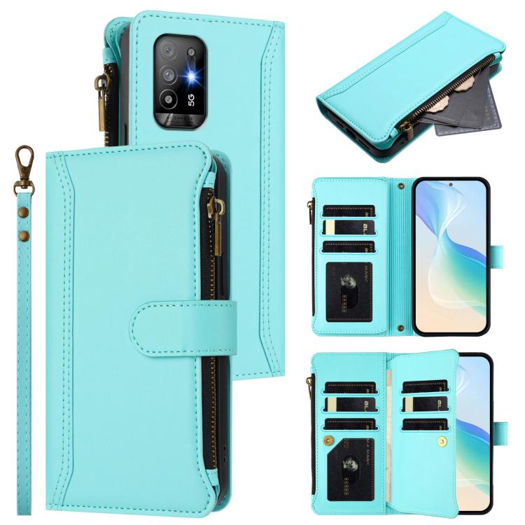 Magnetic Closure 9 Card Slots Zipper Leather Case with Hand Strap, For OPPO Find X5 Pro, For OPPO Find X5, For OPPO A56 5G / A55 5G / A54 4G, For OPPO A11S 4G, For OPPO A74 4G / F19 / F19S / A95, For OPPO F19 Pro / Reno5 F / Reno5 Lite                 ...