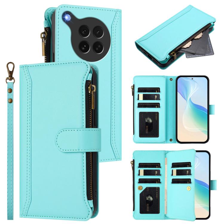 Magnetic Closure 9 Card Slots Zipper Leather Case with Hand Strap, For OPPO Reno14 F 5G, For OPPO A5 5G Global, For OPPO K12S / K13 India, For OPPO Find X8s+ 5G, For OPPO Find X8s 5G, For OPPO Find X8 Ultra 5G, For OPPO A5 Pro 5G Global / A5 Pro 4G Glo...