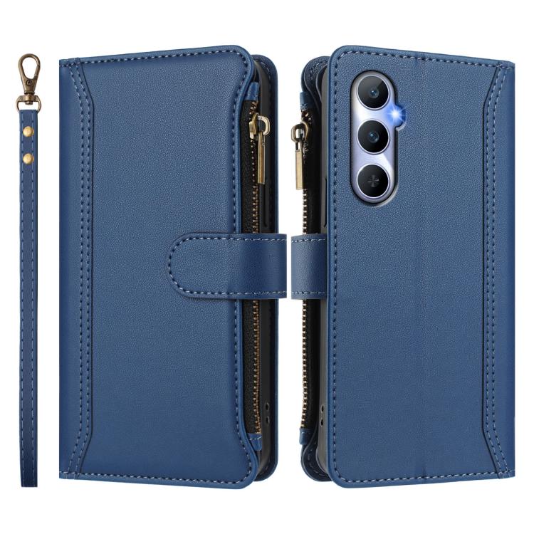 Magnetic Closure 9 Card Slots Zipper Leather Case with Hand Strap, For Realme C65 4G Global, For Realme C55 4G Global / Narzo N55, For Realme C33 2022 Global / C33 2023 Global, For Realme 10T 5G / 10S 5G, For Realme GT3 5G / GT Neo 5 240W              ...