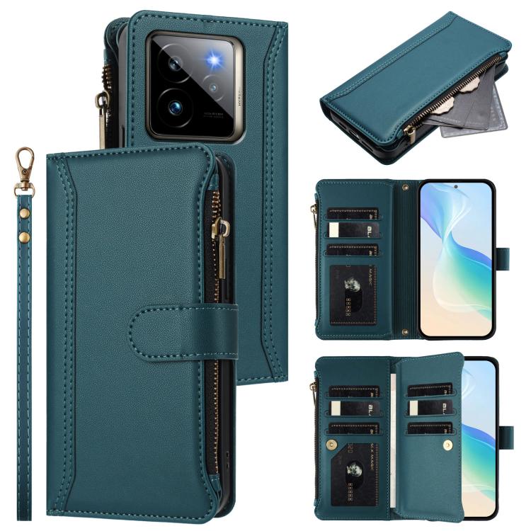 Magnetic Closure 9 Card Slots Zipper Leather Case with Hand Strap, For Realme GT7 Pro 5G / GT7 Pro Racing, For Realme C63 5G Global, For Realme 12 5G Global / 12X 5G Global, For Realme C63 4G Global / Narzo N63 4G                                       ...