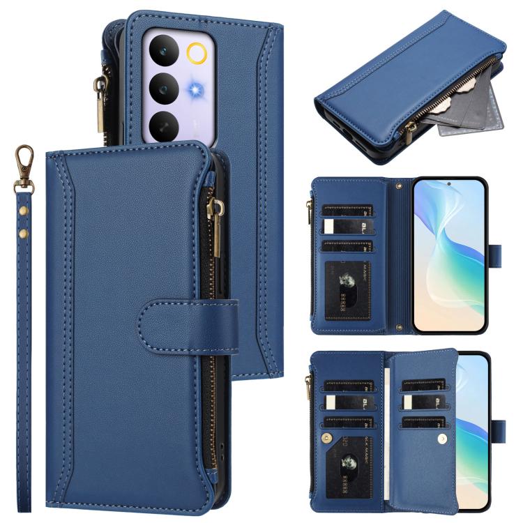 Magnetic Closure 9 Card Slots Zipper Leather Case with Hand Strap, For Realme 16T 5G Global, For Realme C83 5G India/C85 5G, For Realme P4 Power 5G, For Realme Note 80 4G Global, For Realme 16 5G Global, For Realme 16 Pro+ 5G Global                    ...