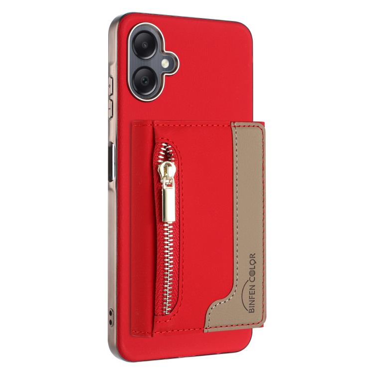 Zipper Horizontal Magnetic Card Bag RFID MagSafe Phone Case, For Samsung Galaxy A06, For Samsung Galaxy A56, For Samsung Galaxy A26, For Samsung Galaxy A36, For Samsung Galaxy A25, For Samsung Galaxy A55