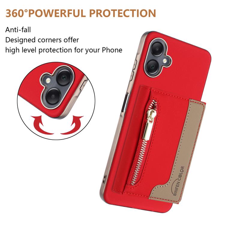 Zipper Horizontal Magnetic Card Bag RFID MagSafe Phone Case, For Samsung Galaxy A06, For Samsung Galaxy A56, For Samsung Galaxy A26, For Samsung Galaxy A36, For Samsung Galaxy A25, For Samsung Galaxy A55