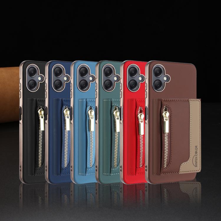 Zipper Horizontal Magnetic Card Bag RFID MagSafe Phone Case, For Samsung Galaxy A06, For Samsung Galaxy A56, For Samsung Galaxy A26, For Samsung Galaxy A36, For Samsung Galaxy A25, For Samsung Galaxy A55