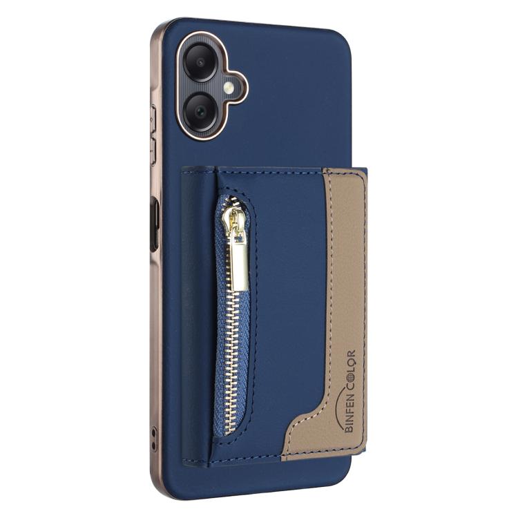 Zipper Horizontal Magnetic Card Bag RFID MagSafe Phone Case, For Samsung Galaxy A06, For Samsung Galaxy A56, For Samsung Galaxy A26, For Samsung Galaxy A36, For Samsung Galaxy A25, For Samsung Galaxy A55