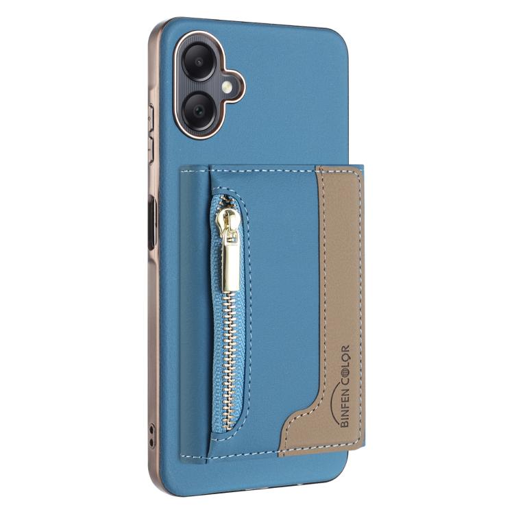 Zipper Horizontal Magnetic Card Bag RFID MagSafe Phone Case, For Samsung Galaxy A06, For Samsung Galaxy A56, For Samsung Galaxy A26, For Samsung Galaxy A36, For Samsung Galaxy A25, For Samsung Galaxy A55