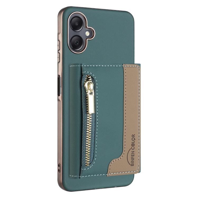 Zipper Horizontal Magnetic Card Bag RFID MagSafe Phone Case, For Samsung Galaxy A06, For Samsung Galaxy A56, For Samsung Galaxy A26, For Samsung Galaxy A36, For Samsung Galaxy A25, For Samsung Galaxy A55