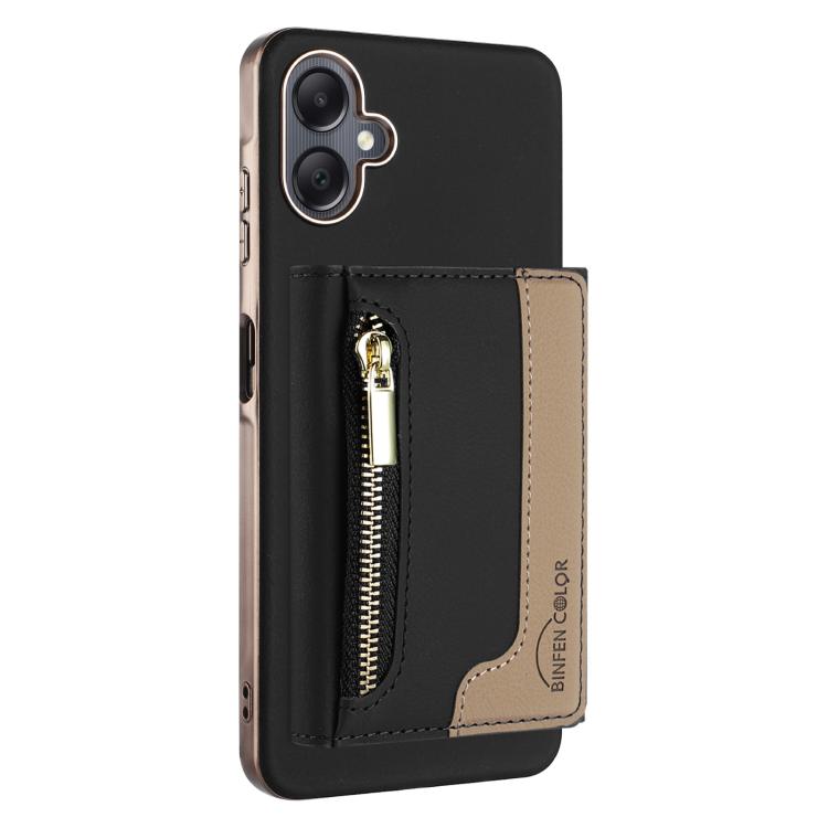 Zipper Horizontal Magnetic Card Bag RFID MagSafe Phone Case, For Samsung Galaxy A06, For Samsung Galaxy A56, For Samsung Galaxy A26, For Samsung Galaxy A36, For Samsung Galaxy A25, For Samsung Galaxy A55