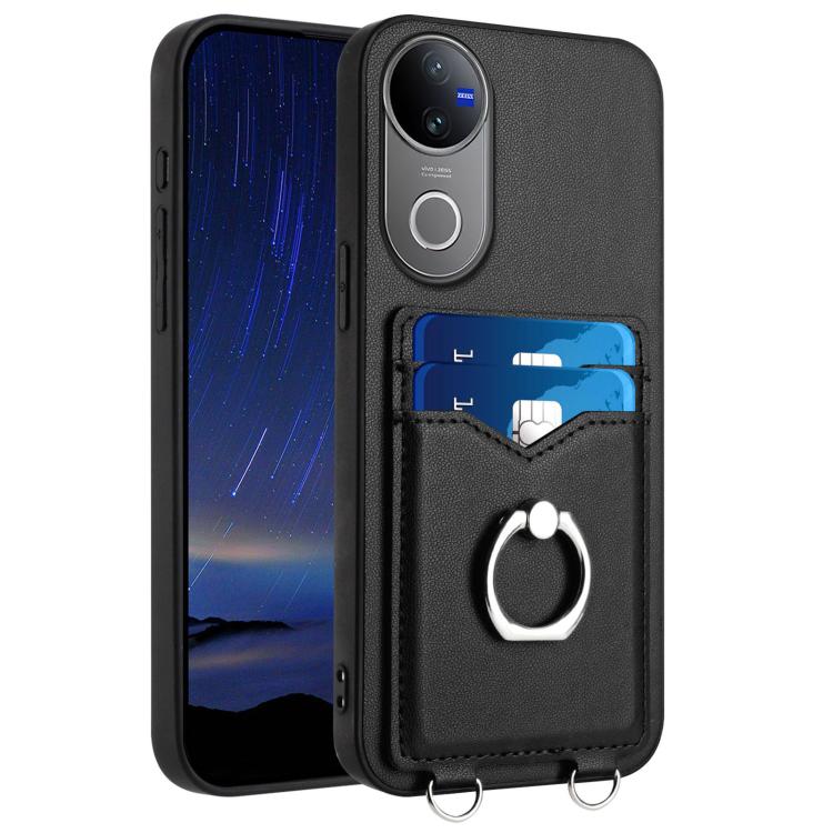 R20 Ring Card Holder Phone Case, For vivo X200s, For vivo Y29 4G / T4x / Y300t, For vivo V50 / V50e, For vivo X200 Ultra, For vivo V50 Lite 4G, For vivo Y39 5G / Y300i