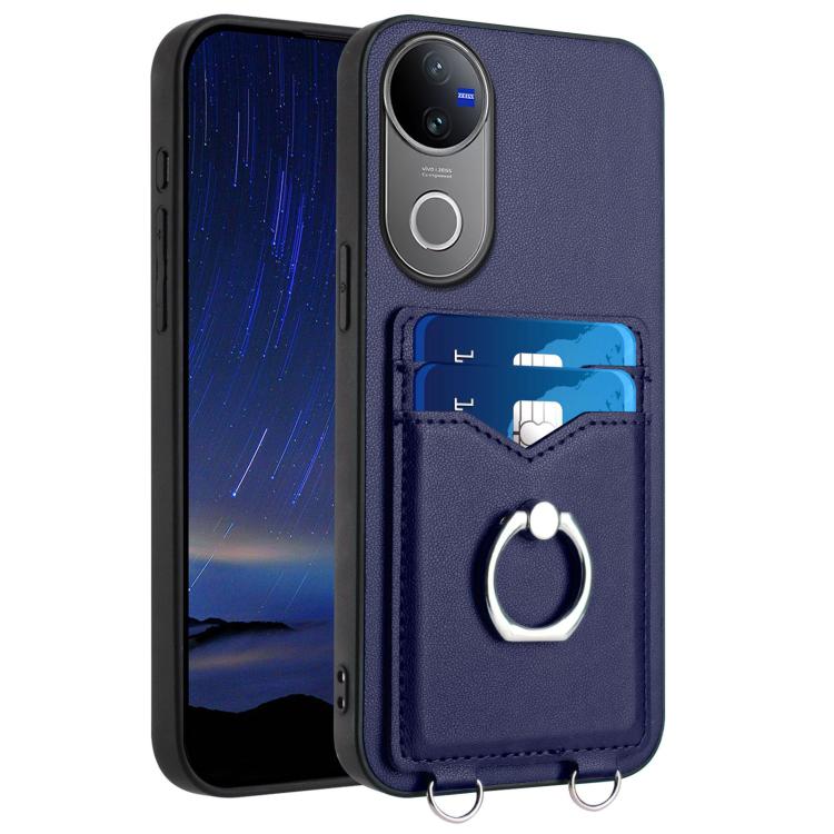 R20 Ring Card Holder Phone Case, For vivo X200s, For vivo Y29 4G / T4x / Y300t, For vivo V50 / V50e, For vivo X200 Ultra, For vivo V50 Lite 4G, For vivo Y39 5G / Y300i