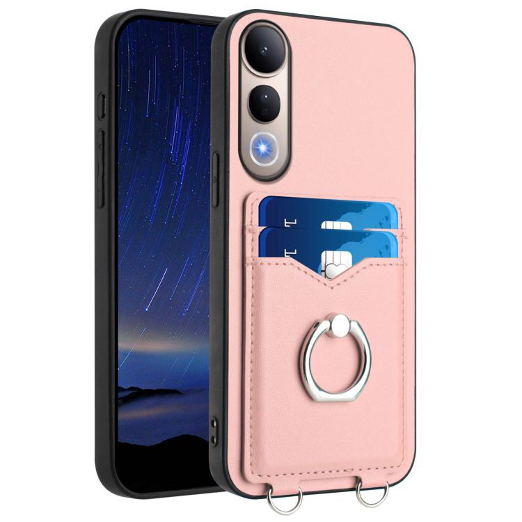 R20 Ring Card Holder Phone Case, For vivo X200s, For vivo Y29 4G / T4x / Y300t, For vivo V50 / V50e, For vivo X200 Ultra, For vivo V50 Lite 4G, For vivo Y39 5G / Y300i