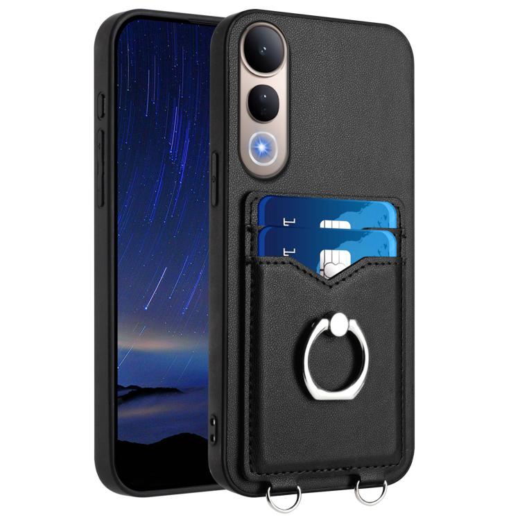 R20 Ring Card Holder Phone Case, For vivo X200s, For vivo Y29 4G / T4x / Y300t, For vivo V50 / V50e, For vivo X200 Ultra, For vivo V50 Lite 4G, For vivo Y39 5G / Y300i