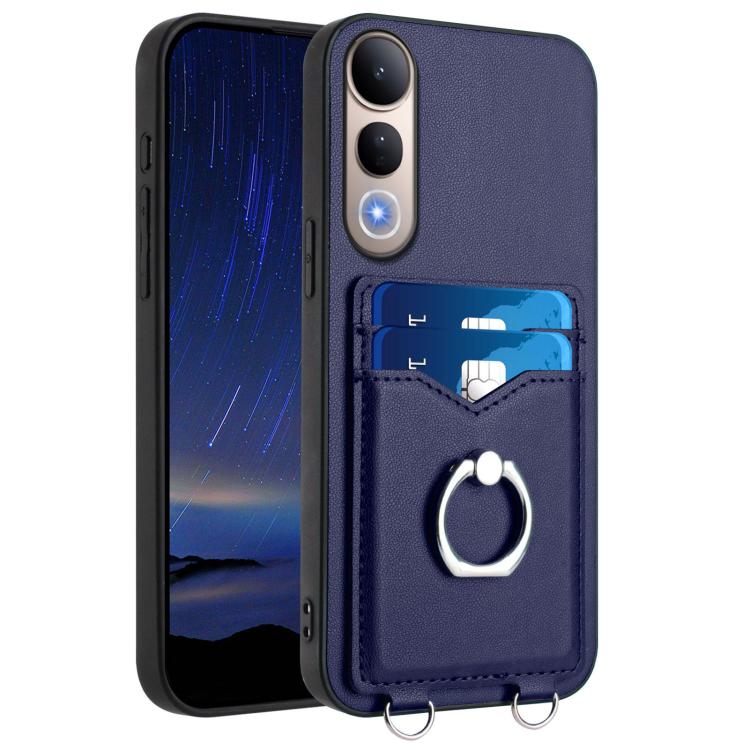 R20 Ring Card Holder Phone Case, For vivo X200s, For vivo Y29 4G / T4x / Y300t, For vivo V50 / V50e, For vivo X200 Ultra, For vivo V50 Lite 4G, For vivo Y39 5G / Y300i