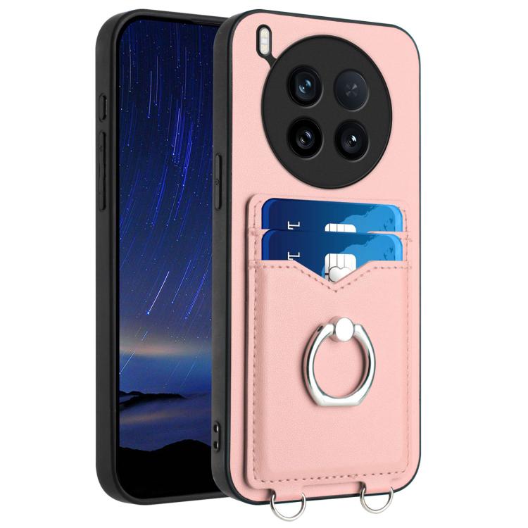 R20 Ring Card Holder Phone Case, For vivo X200s, For vivo Y29 4G / T4x / Y300t, For vivo V50 / V50e, For vivo X200 Ultra, For vivo V50 Lite 4G, For vivo Y39 5G / Y300i