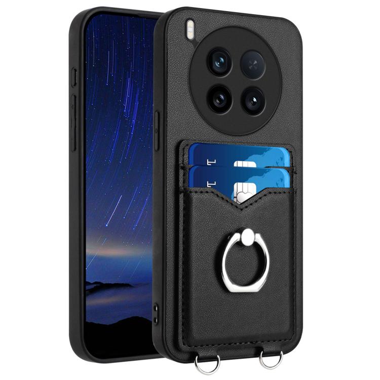 R20 Ring Card Holder Phone Case, For vivo X200s, For vivo Y29 4G / T4x / Y300t, For vivo V50 / V50e, For vivo X200 Ultra, For vivo V50 Lite 4G, For vivo Y39 5G / Y300i