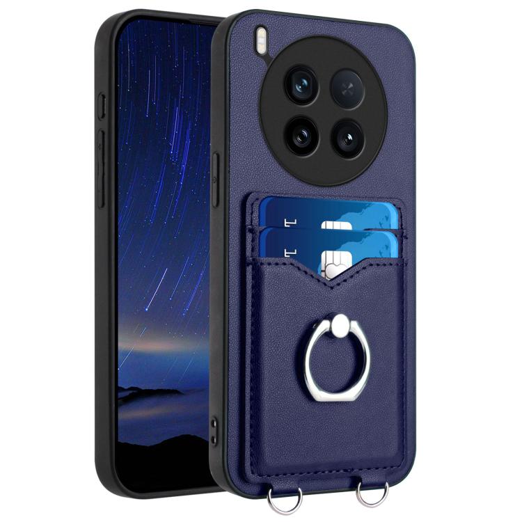 R20 Ring Card Holder Phone Case, For vivo X200s, For vivo Y29 4G / T4x / Y300t, For vivo V50 / V50e, For vivo X200 Ultra, For vivo V50 Lite 4G, For vivo Y39 5G / Y300i