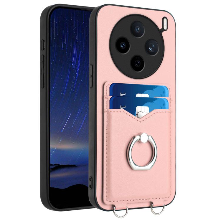 R20 Ring Card Holder Phone Case, For vivo X200s, For vivo Y29 4G / T4x / Y300t, For vivo V50 / V50e, For vivo X200 Ultra, For vivo V50 Lite 4G, For vivo Y39 5G / Y300i