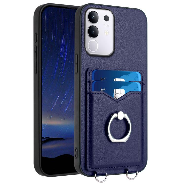 R20 Ring Card Holder Phone Case, For vivo X200s, For vivo Y29 4G / T4x / Y300t, For vivo V50 / V50e, For vivo X200 Ultra, For vivo V50 Lite 4G, For vivo Y39 5G / Y300i