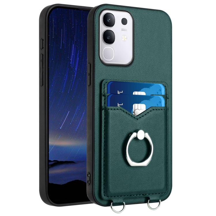 R20 Ring Card Holder Phone Case, For vivo X200s, For vivo Y29 4G / T4x / Y300t, For vivo V50 / V50e, For vivo X200 Ultra, For vivo V50 Lite 4G, For vivo Y39 5G / Y300i