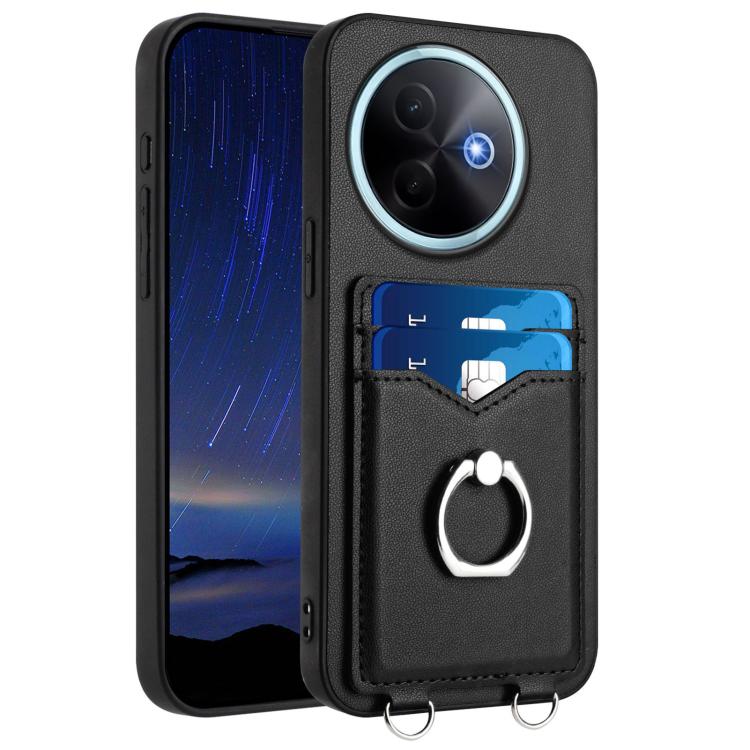 R20 Ring Card Holder Phone Case, For vivo X200s, For vivo Y29 4G / T4x / Y300t, For vivo V50 / V50e, For vivo X200 Ultra, For vivo V50 Lite 4G, For vivo Y39 5G / Y300i