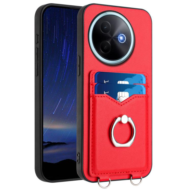 R20 Ring Card Holder Phone Case, For vivo X200s, For vivo Y29 4G / T4x / Y300t, For vivo V50 / V50e, For vivo X200 Ultra, For vivo V50 Lite 4G, For vivo Y39 5G / Y300i